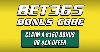 Bet365 promo code NOLAXLM unlocks $150 bonus, $1k bet