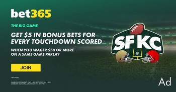 bet365 promo: Get $2,000 in bonuses for the Big Game