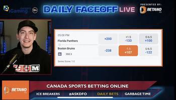 Betano Daily Bets: Boston Bruins Puckline & Devon Toews shot prop