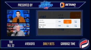 Betano Daily Bets: Dallas Stars Puckline & Hanifin/Frost shot prop parlay