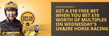 Betfair Existing Customer Cheltenham Offer: £10 Free Bet