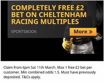 Betfair Existing Customer Cheltenham Offer: £2 Totally Free Bet