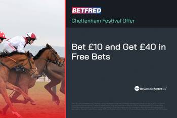 Betfred Cheltenham Offer: Get £40 in Free Bets with your first bet of £10 or more