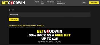 BetGoodwin Horse Racing Offers: 50% Back As A Free Bet (£25)