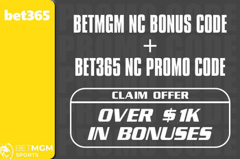 BetMGM NC Bonus Code + Bet365 NC Promo Code NEWSNC Net $1.1K+ in Bonus Bets