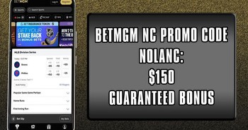 BetMGM NC promo code NOLANC delivers $150 guaranteed bonus