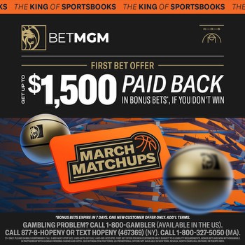 BetMGM promo code: Up to $1,500 paid back in bonus bets