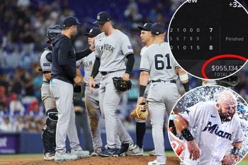 Bettor denied $955,000 with Yankees' implosion vs. Marlins