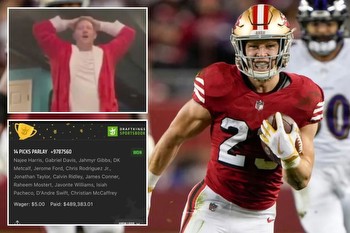 Bettor wins $500K as Christian McCaffrey finishes off 14-leg parlay