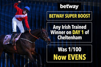 Betway Super Boost: Any Irish Trained Winner on Day 1 of Cheltenham Festival