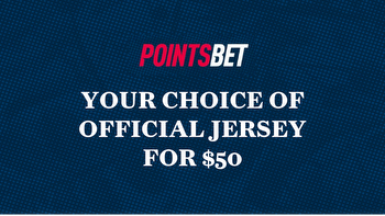 Bills fans can get an official jersey of their choice by betting just $50 with PointsBet