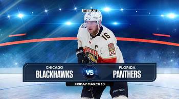 Blackhawks vs Panthers ,Prediction, Odds and Picks Mar 10