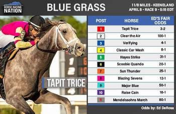 Blue Grass fair odds: Favorite Tapit Trice offers value