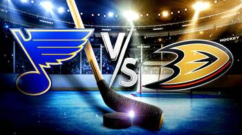 Blues-Ducks prediction, odds, pick, how to watch
