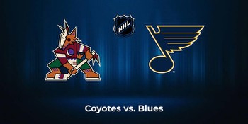 Blues vs. Coyotes: Odds, total, moneyline