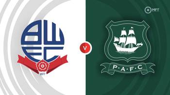 Bolton Wanderers vs Plymouth Argyle Prediction and Betting Tips