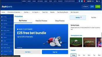 BoyleSports Promo code UK: £25 Free Bets (Bonus Code Valid December 2023)