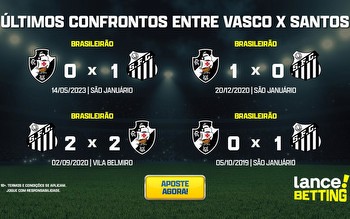 Brasileirão: como foram os últimos jogos entre Santos e Vasco?