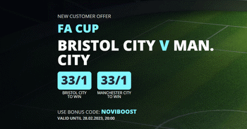 Bristol vs Man City Odds: Back Bristol or Man City at 33/1 to Win Tuesday's Clash with Novibet