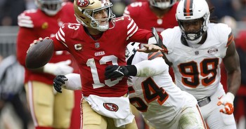 Brock Purdy and the 49ers are no longer unbeaten. They'll visit the Vikings next