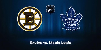 Bruins vs. Maple Leafs: Odds, total, moneyline