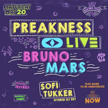 BRUNO MARS To Headline 2023 PREAKNESS LIVE Celebrations On May 20th!