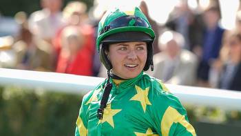 Bryony Frost all smiles after winning return to action at Goodwood