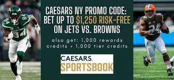 Caesars NY promo code: Bet up to $1,250 risk-free for Jets vs. Browns in Week 2