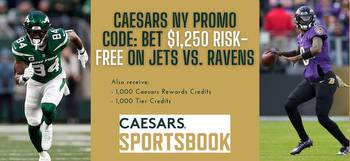 Caesars NY promo code for NFL kickoff: Bet up to $1,250 risk-free on Jets vs. Ravens in Week 1