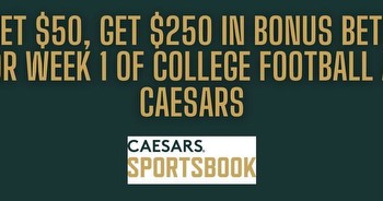 Caesars Ohio promo code PLAYSGET: $250 CFB Saturday bonus