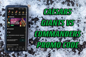 Caesars promo code for SNF: Giants vs. Commanders $1,250 first bet