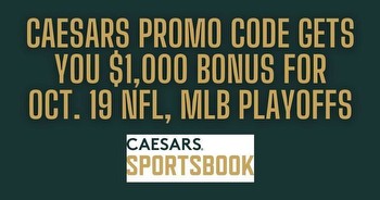 Caesars promo code for TNF, MLB playoffs on Oct. 19