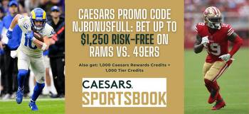 Caesars promo code NJBONUSFULL: Bet $1,250 risk-free during MNF in Week 4