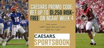 Caesars promo code NJBONUSFULL: Bet up to $1,250 on Caesars for Week 4 college football games