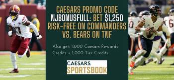 Caesars promo code Thursday Night Football: Bet $1,250 risk-free on Commanders vs. Bears in Week 6