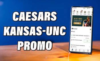 Caesars Sportsbook Kansas-UNC Promo Unpacks $1,100 Risk-Free Bet, Odds Specials