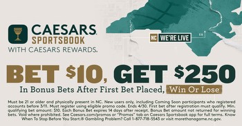 Caesars Sportsbook NC promo code NEWSNC for March Madness: Claim $250 in bonus bets for UNC, Duke, NC State