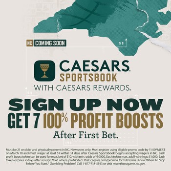 Caesars Sportsbook North Carolina: March 1st sign up promo