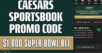 Caesars Sportsbook promo code: Get $1k Super Bowl bonus