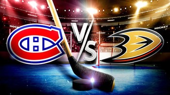 Canadiens-Ducks prediction, odds, pick, how to watch