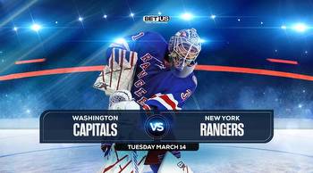 Capitals vs Rangers Prediction, Odds and Picks Mar 14