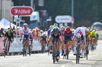 Cees Bol edges Jake Stewart in photo finish on Tour of Britain stage two