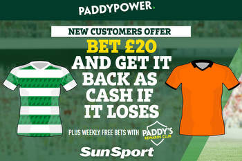 Celtic vs Dundee United: Get money back as CASH if you lose, plus 106/1 tips, preview and prediction