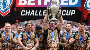 Challenge Cup final: Lachlan Lam drop goal seals dramatic 17-16 win for Leigh Leopards over Hull Kingston Rovers