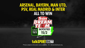 Champions League odds special: Get Arsenal, Bayern, Man Utd, PSV, Real Madrid and Inter all to win at 15/2