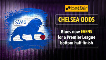 Chelsea bottom-half Premier League finish rated 50/50 by bookies as winless Frank Lampard tenure price revealed