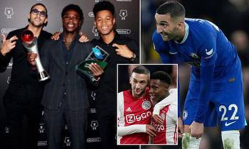 Chelsea star Hakim Ziyech parties with old team-mate 'facing trial for smuggling £65m of cocaine'