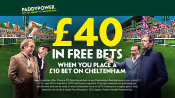 Cheltenham Festival bonus: Get £40 in free bets to spend on horse racing with Paddy Power