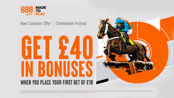 Cheltenham Festival offer: Get £40 in bonuses when you place your first bet of £10 on 888Sport