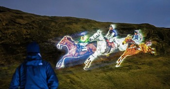 Cheltenham Gold Cup winners projected onto iconic Cotswold landscape as Festival race marks centenary